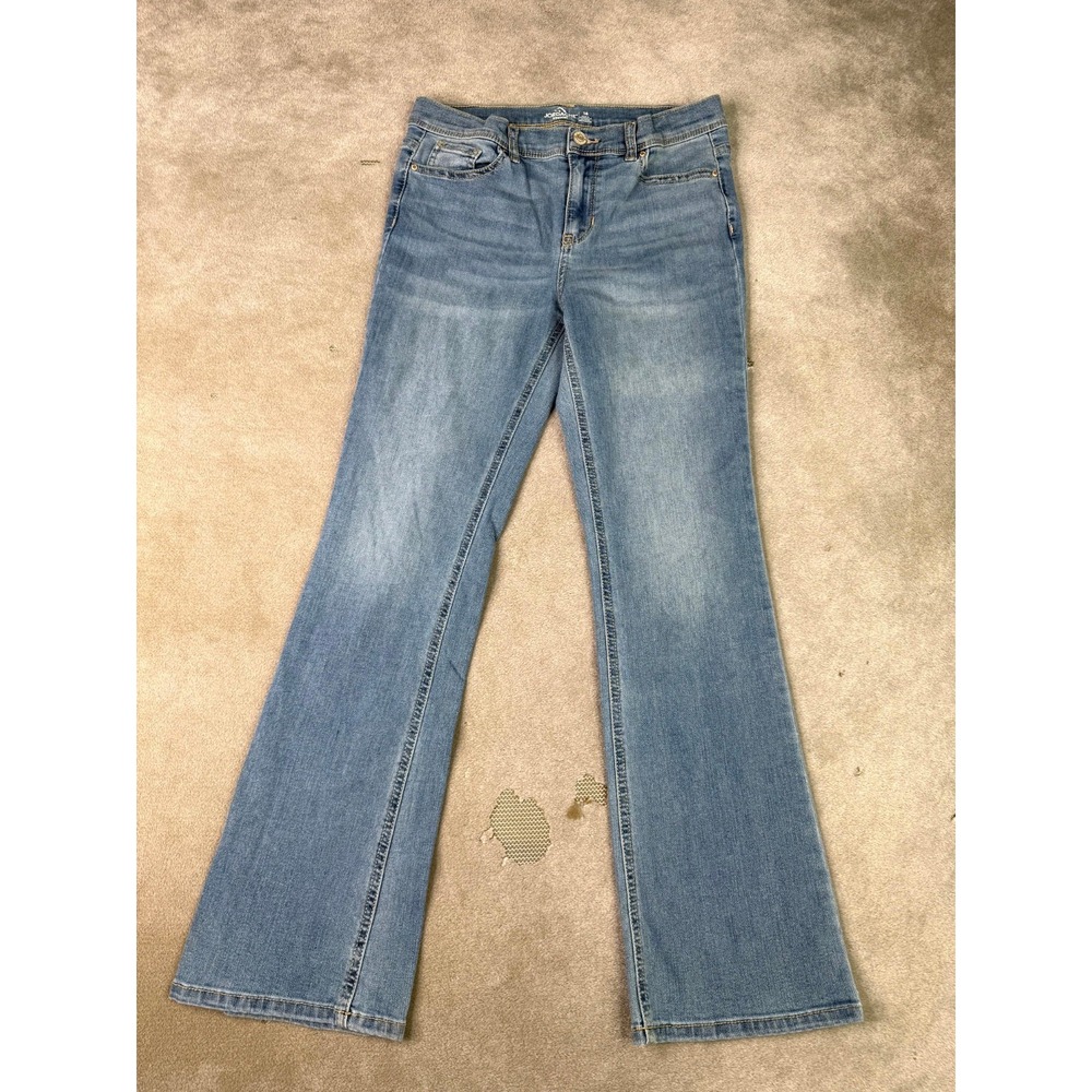 Jordache Bootcut Jeans Girls 16 Blue Denim Cotton Adjustable Waist Streetwear